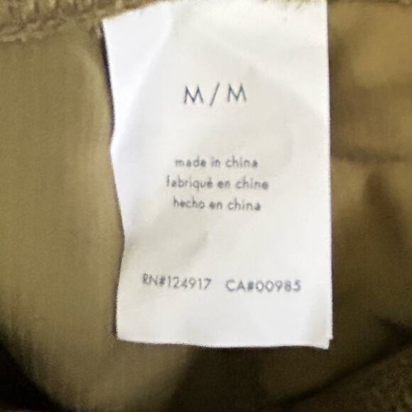 WeWoreWhat Chain High Rise Ribbed Green Leggings NWT Sz Medium Gold Chain Detail - Picture 13 of 15